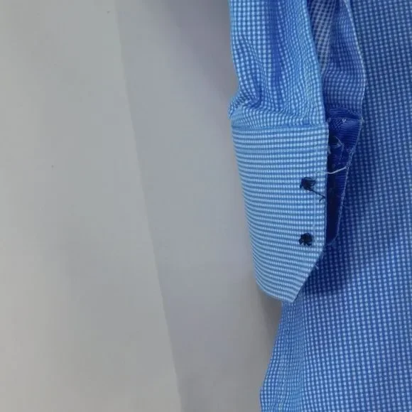 English Laundry Mens Gingham Style Button Up Shirt - Picture 3 of 6